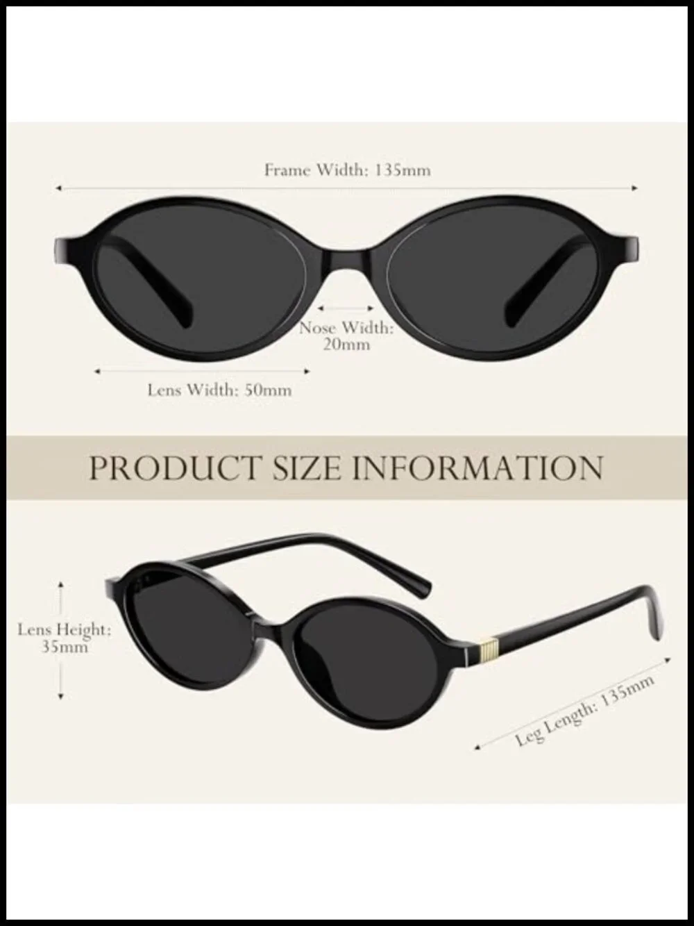 Retro Oval Sunglasses Women 90s Vintage Y2K Trendy Narrow Shades UV Protection
